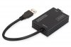Digitus Karta sieciowa przewodowa USB 3.0 A do RJ45 Gigabit SFP Ethernet 1 Gbps Fiber Chipset RTL8153